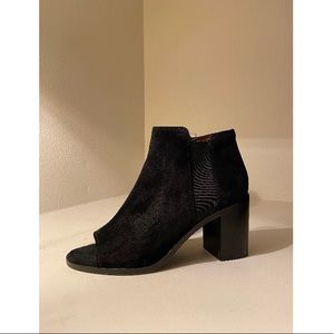 Frye Black Open Toe Booties